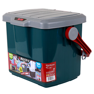 

Alice IRIS car storage box car wash bucket car multi-purpose box WB25 about 25 liters car storage box fishing powder transparent color
