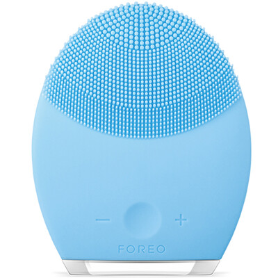 

Foyeol (FOREO) Очищающий инструмент Силиконовые электрические поры Очищающая массажная массажная процедура для лица Подходит для комбинированной кожи Luna LUNA2 Generation Blue