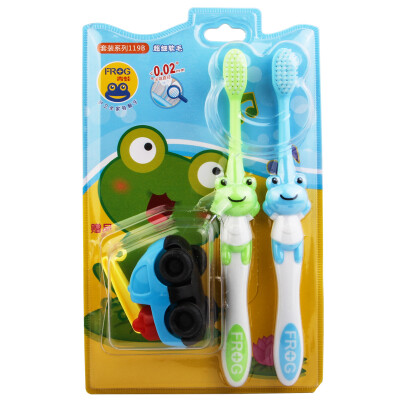 

Frog Children Soft Toothbrush for Gum Care *2 (color varies