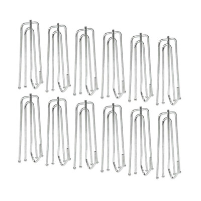 

UpperX 25 Pack Drapery Curtain Tape Stainless Steel 4 Prongs Pinch Pleat Hook Clip 7cm Length