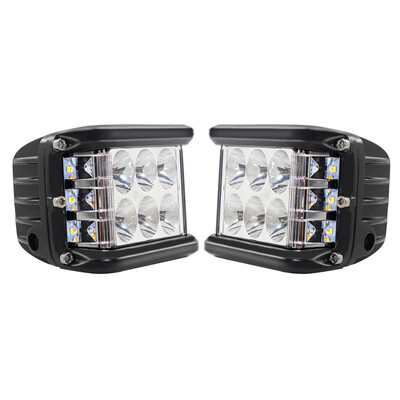 

Side Shooter LED Lights Triple Shooter LED Pods Light 2Pcs 4" 90W Cube Side Shot Pods Dual Side Cubes Work Light Driving Combo Fog