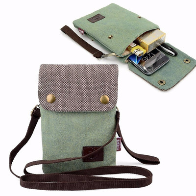 

Canvas Small Cute Crossbody Cell Phone Purse Wallet Bag with Shoulder Strap for iPhone X iPhone 6 6s 7 Plus iPhone 8 Plus