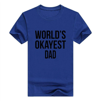 

Worlds Okayest Dad Stripes t-Shirt Men