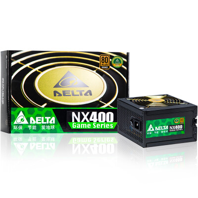 

Delta 400W NX400 Power Supply 80PLUS Bronze Full Voltage 12CM Temperature-Controlled Quiet Fan Back-up Active PFC Three-year Warranty