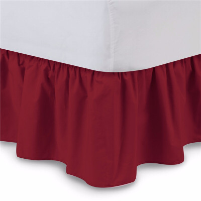 

Bed Skirt 6 Colors Brushed Cloth Bed Covers without Bed Surface King Queen Size Elastic Band Bed Skirts 38cm Height Bedspread
