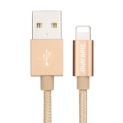

Suntaiho USB Cable For iPhone 7 Plus XS MAX cable Data Fast Charging Cable champagne gold Sync charger For iPhone X 8 plus 6s 6