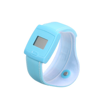 

Wearable BT Intelligent Smart Thermometer Baby Kids Fever Warning Monitor Blue