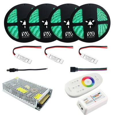 

1Set YWXLight 20M 5050 RGB DC 12V LED Flexible Waterproof Light Strips Power Supply