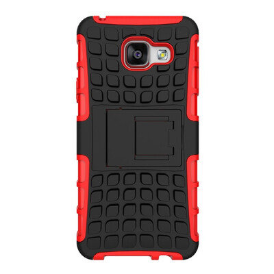 

Fivice Samsung A310A3 2016 Case TPU anti-fall tire pattern back clip bracket phone case