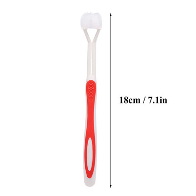 

Effective 1x3 Sided Ultrafine Toothbrush Teeth Care Whitening Brush Extra Clean Dental Oral Care