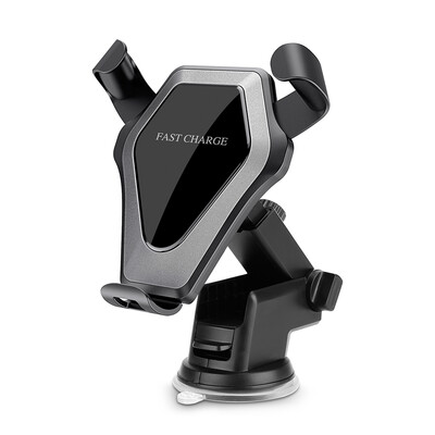 

Qi Standard Car Wireless Charger Stand Gravity Dashboard Windshield Car Mount Air Vent Phone Holder Cradle Suction Mount Fast Wire