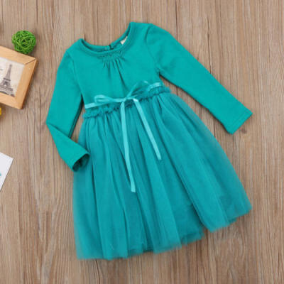 

Cute Baby Girls Kids Summer Bridemaid Dresses Wedding Prom Princess Party Dress