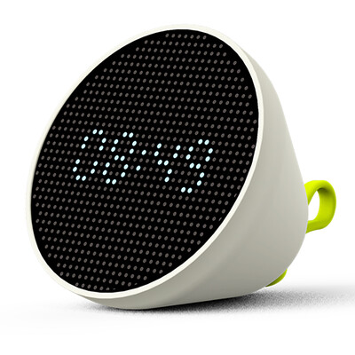 

Style style (stylepie) L103 flip light gravity sensor alarm clock humidity temperature multi-functional atmosphere light creative gift creative gift pear white