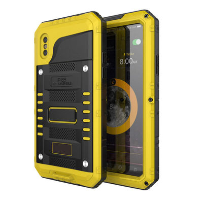 

Rugged Metal Armor Case For iPhone 6 6S 7 8 Plus X Case Waterproof Shockproof 360 Full Body Protective For Apple iPhone X Case