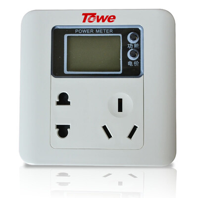

With the TOWE IM10Q10A wall mounted measuring socket home office intelligent panel can display power voltage