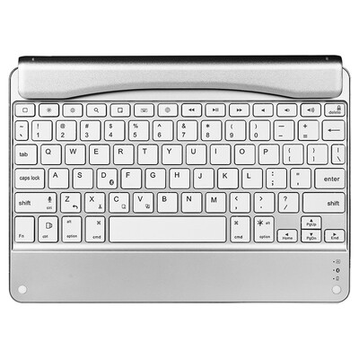 

BOW полет HB102B Apple ipad air2 / pro 9,7-дюймовая металлическая клавиатура с защитной оболочкой из серебра с семицветной подсветкой