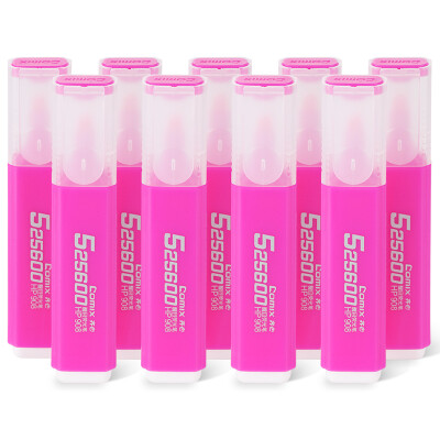 

Comix HP908 lasting eye-catching highlighter pen color pink 10 packs