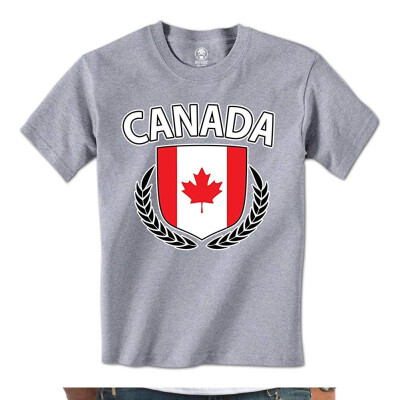 

Canada Flag Crest Olive Wreath Laurel Canadian Pride Mens T-Shirt