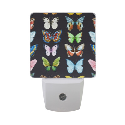 

ALAZA LED Night Light With Smart Dusk To Dawn SensorButterfly Plug In Night Light
