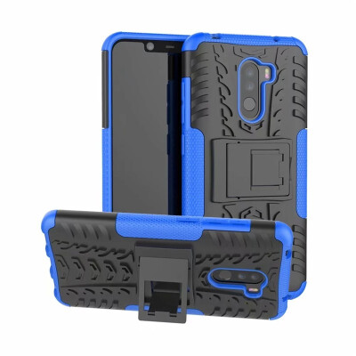 

Fecoprior Case for Xiaomi PocoPhone F1 Mi Poco Phone Back Cover Stand Silicon TPU PC Armor Heavy Rugged Phone Celulars Fundas