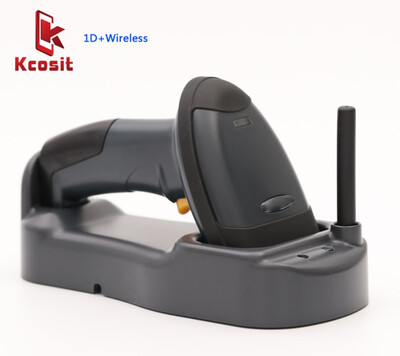 

Long Distance Portable 1D Wireless Barcode Scanner 433mhz Wireless QR Code Reader Gun Handheld Scanning Warehouse logistics