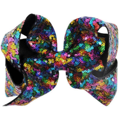 

8 inch Big Large Sequin Hair Bow Alligator Clips Headwear Girl Hair Accessories