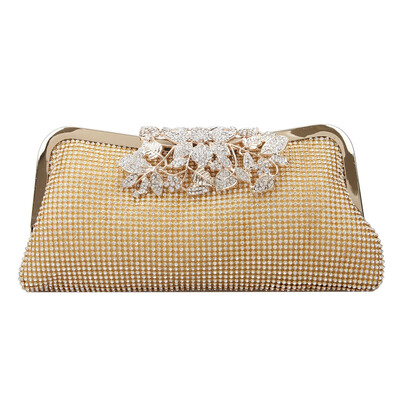 

Fawziya Flower Crystal Bag Soft Clutch Purses For Women Evening