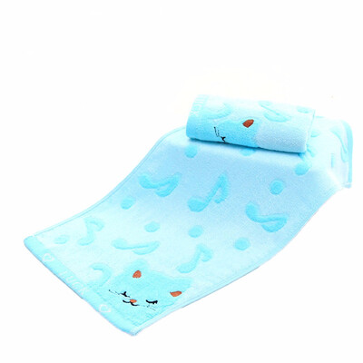 

Exquisite Design Non-twisted Bamboo Fiber Music Cat Baby Wash Towels Spa Facial Bath Towel