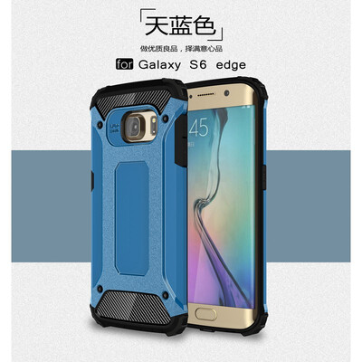 

Fivice Samsung Galaxy S6 edge case Luxury Silicone Diamond Armor PC Hard Shell Phone Case