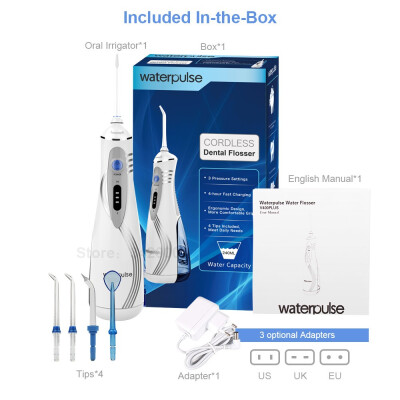 

V400P Oral Irrigator Portable Dental Flosser With 4pcs Jet Tips Electronic Water Flosser Irrigator Dental Care Teeth