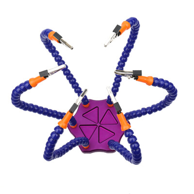 

Multifunctional Soldering Helping Hands with 6pcs Flexible Arms for Circuit Board Welding Auxiliary Tools