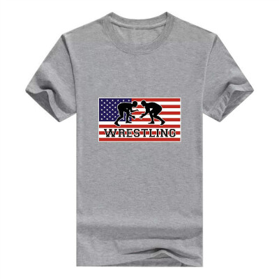 

American Pride Wrestling Premium Crewneck T-Shirt For Men