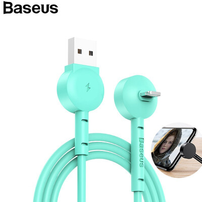 

Baseus Reversible Lightning Cable for Iphone X 8 7 21 A USB lightning Charging Charger Cable phone Holder for Apple Phone 7P 6S