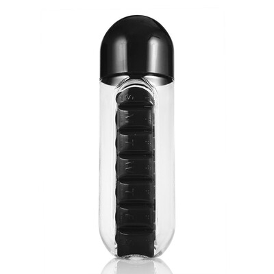 

Portable Water Bottle with Medicine Box