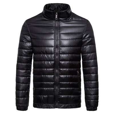 

Mens Fashion Pure Color Stand Collar Long Sleeve Breathable Zipper Casual Slim Warm Coat
