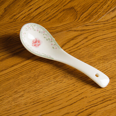 

Rhyme rhyme in the color of wood orchid language ceramic spoon rice spoon 4 loaded