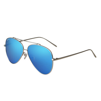 

Wei Gu's (VEGOOS) 3132 polarized sunglasses male driver driving glasses tide section sunglasses almonds silver silver box color colorful blue