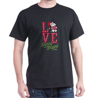 

CafePress Snoopy Love Merry&Bright - 100 Cotton T-Shirt