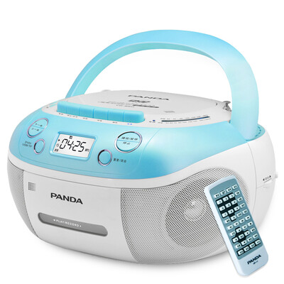 

Panda PANDA CD-860 CD Repeater Tape USB Card DVD Player Player Portable Home MP3 Recorder Recorder Tread Education Machine Blue