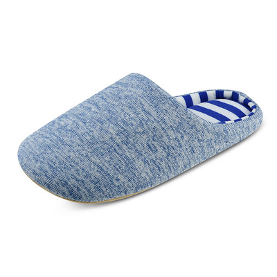 

Royal cotton slippers men&women couples home soft floor floor mute slippers YT5802 blue men&39s all yards