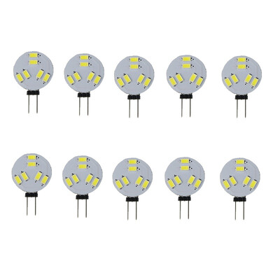 

10PCS G4 6SMD 5730 150-200LM 2W White Warm White LED Bi-Pin Lights DC12V