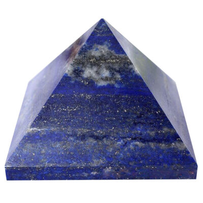 

UpperX Natural Lapis Lazuli Crystal Pyramid Tower 3Cm Energy Healing Gift Home Decor