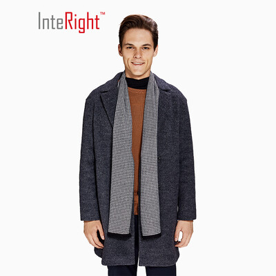 

INTERIGHT autumn&winter mens warm scarf small houndstooth classic wild scarf black&white