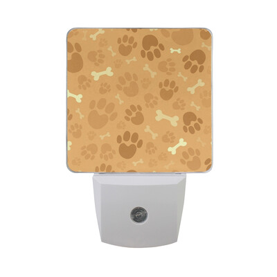 

ALAZA LED Night Light With Smart Dusk To Dawn SensorDog Footprints Paws Plug In Night Light