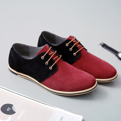 

JUQI Business Men Oxford Genuine Leather Shoes