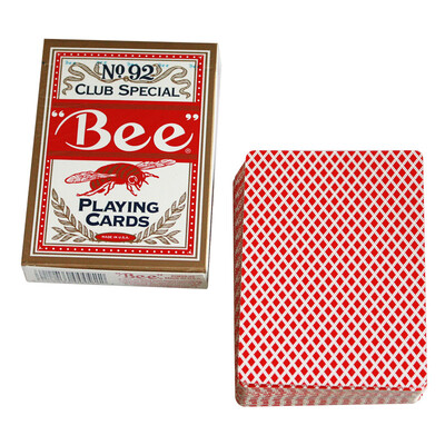 

Bee American original bee playing cards No92 single red loaded