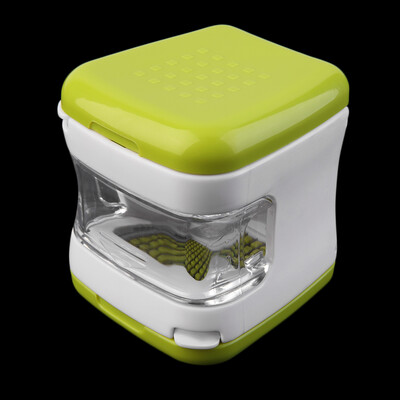 

Handy Compact Garlic Press Cube Storage Bin Mince Quick Slice Kitchen Tool