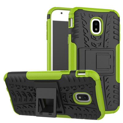

Fivice Samsung J3 2017J320 Case TPU anti-fall tire pattern back clip bracket phone case