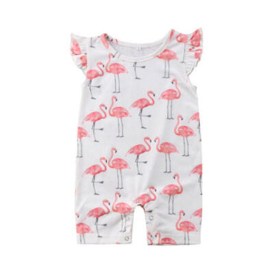 

Cute Toddler Kids Baby Girl Flamingo Jumpsuit Romper Harem Pants Clothes Outfits