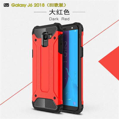 

Fivice Samsung Galaxy J6 2018 case Luxury Silicone Diamond Armor PC Hard Shell Phone Case